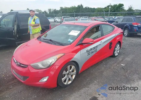 2013 Hyundai Elantra Limited z USA, uszkodzony, nr VIN 5NPDH4AE8DH281999